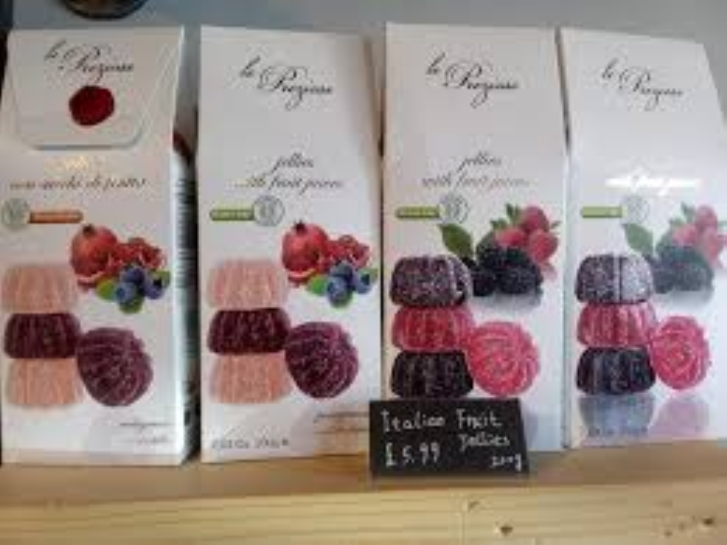 LE PREZIOSE FRUIT JELLIES ASS RED FRUIT 100G